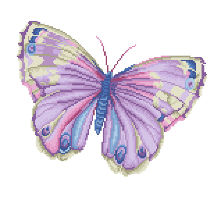 Diamond Dotz Papillon Mauve Pillow - 17.7 x 17.7 in