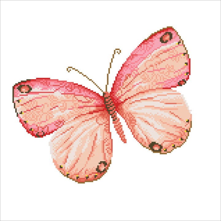 Diamond Dotz Papillon Abricot Pillow - 17.7 x 17.7 in