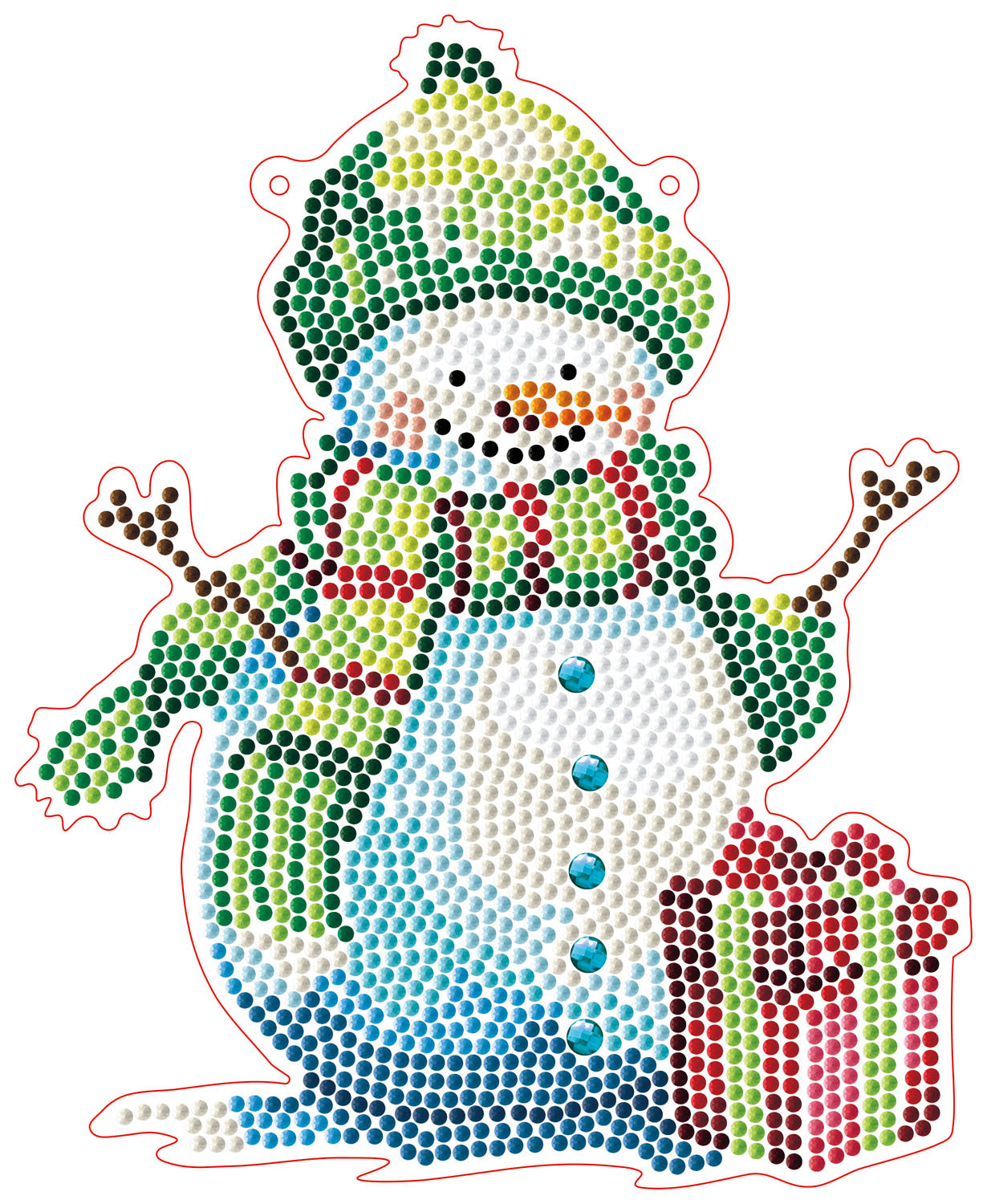 Frosty Friend Wall Hanging Diamond Painting Kit | Diamond Dotz