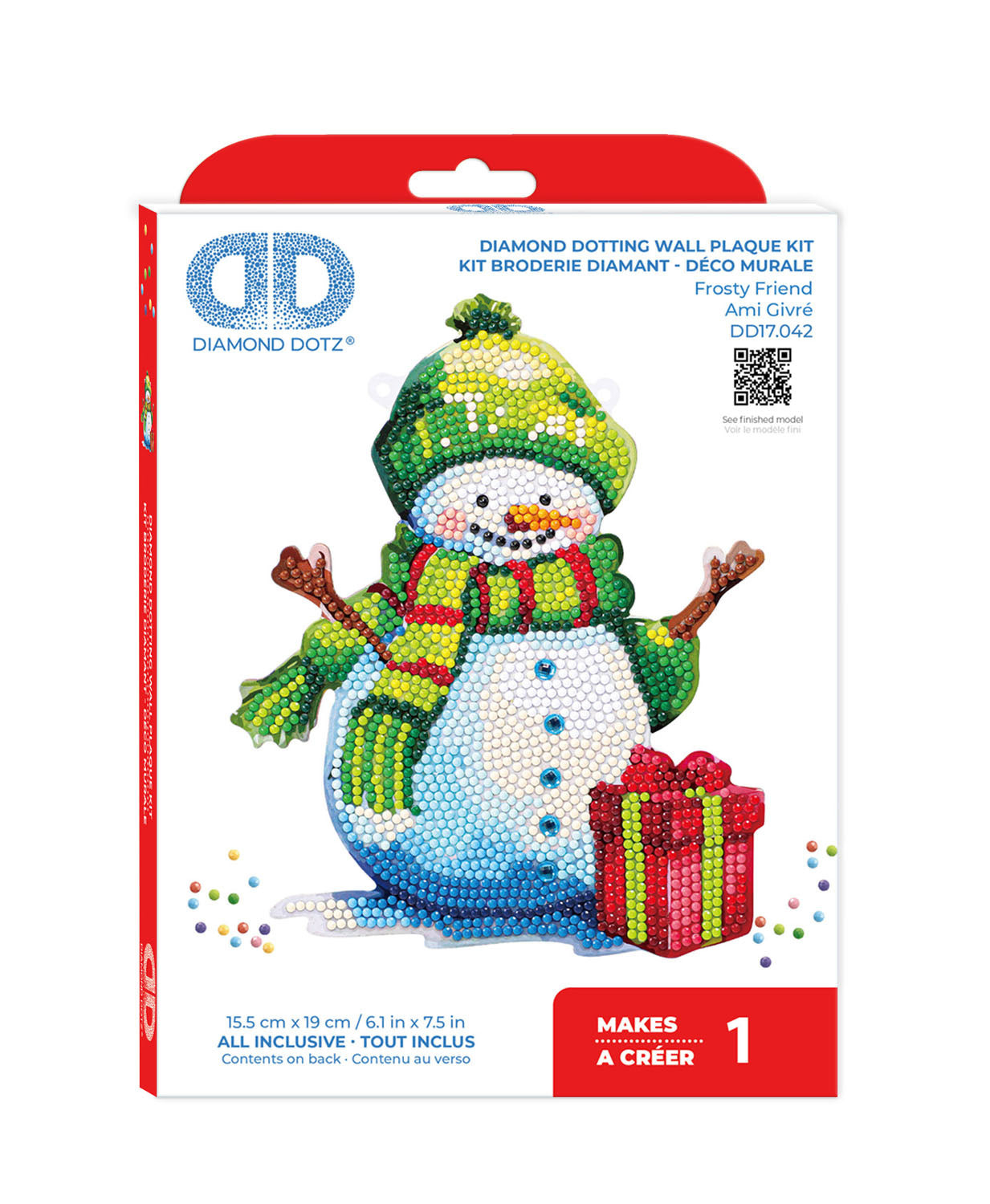 Frosty Friend Wall Hanging Diamond Painting Kit | Diamond Dotz
