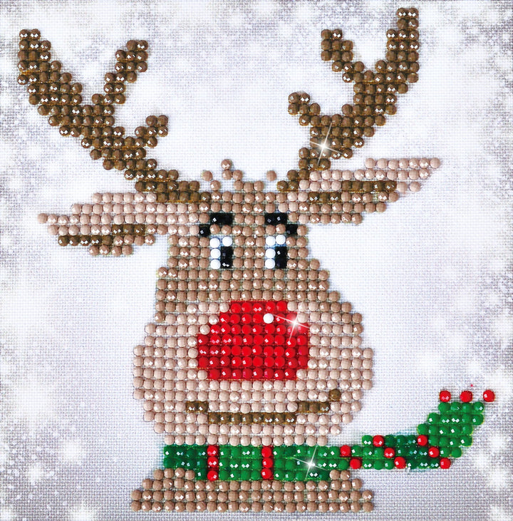 Diamond Dotz Christmas Reindeer - 5.3 x 5.3 in