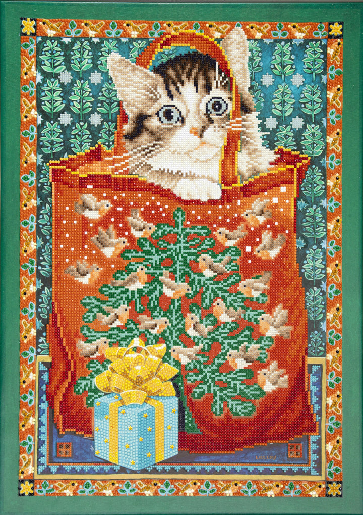 Diamond Dotz Manuel in the Christmas Robin Bag Masterclass - 14.6" x 20.5"