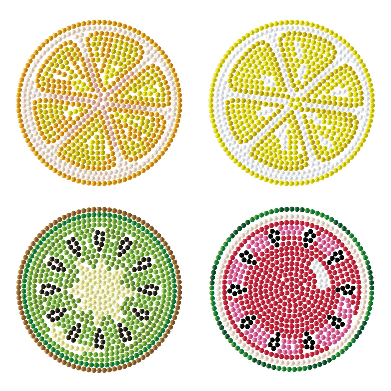 Tutti Frutti Coasters Diamond Painting Kit | Diamond Dotz