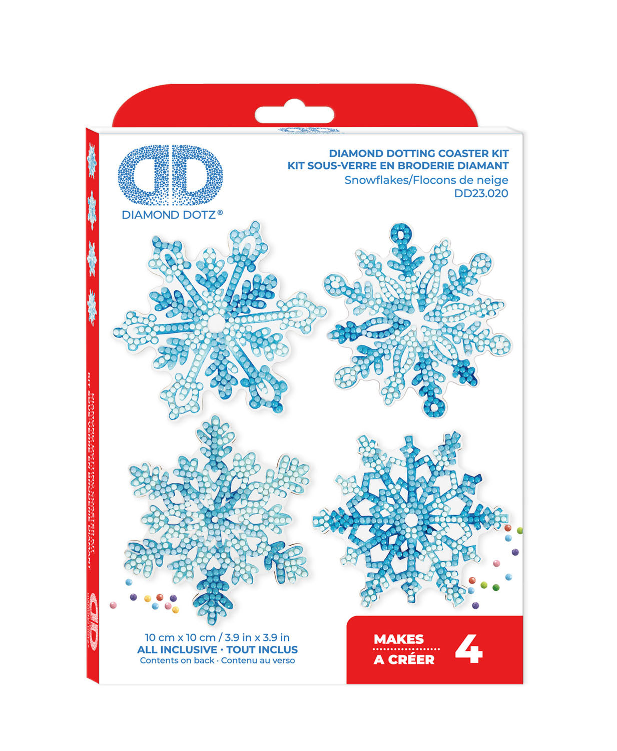 Snowflakes Coasters Diamond Painting Kit | Diamond Dotz® – DIAMOND