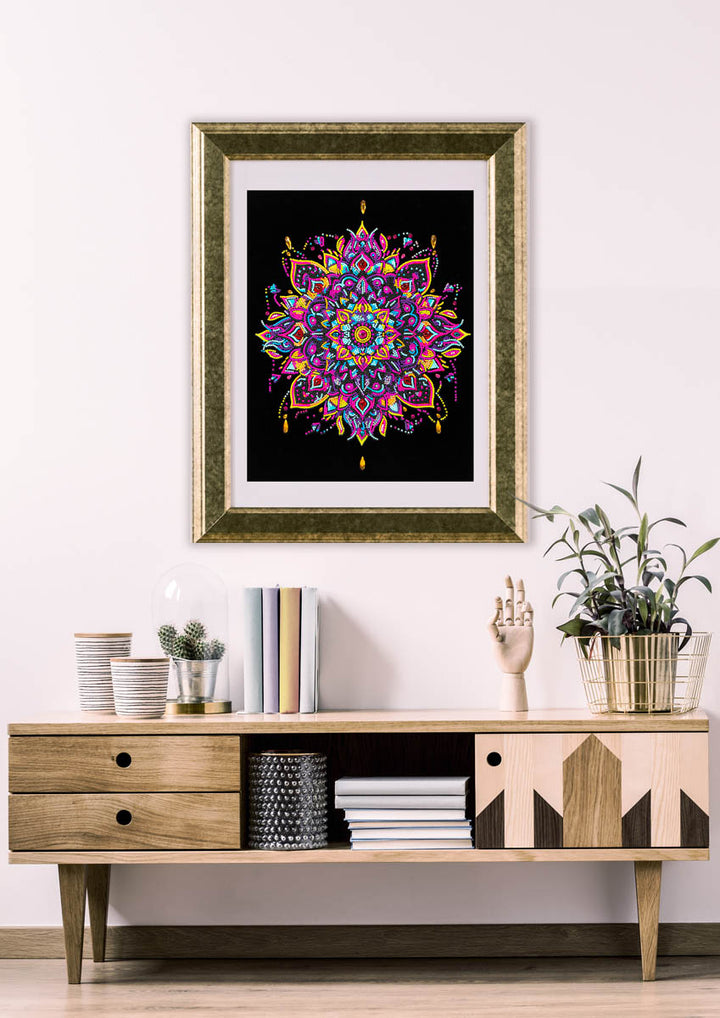 Diamond Dotz Neon Mandala - 17.99 x 13.98 in