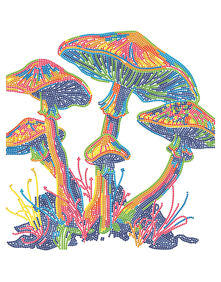 Diamond Dotz Neon Mushrooms - 17.99 x 13.98 in