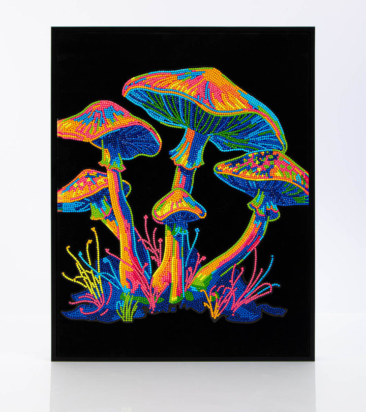Diamond Dotz Neon Mushrooms - 17.99 x 13.98 in