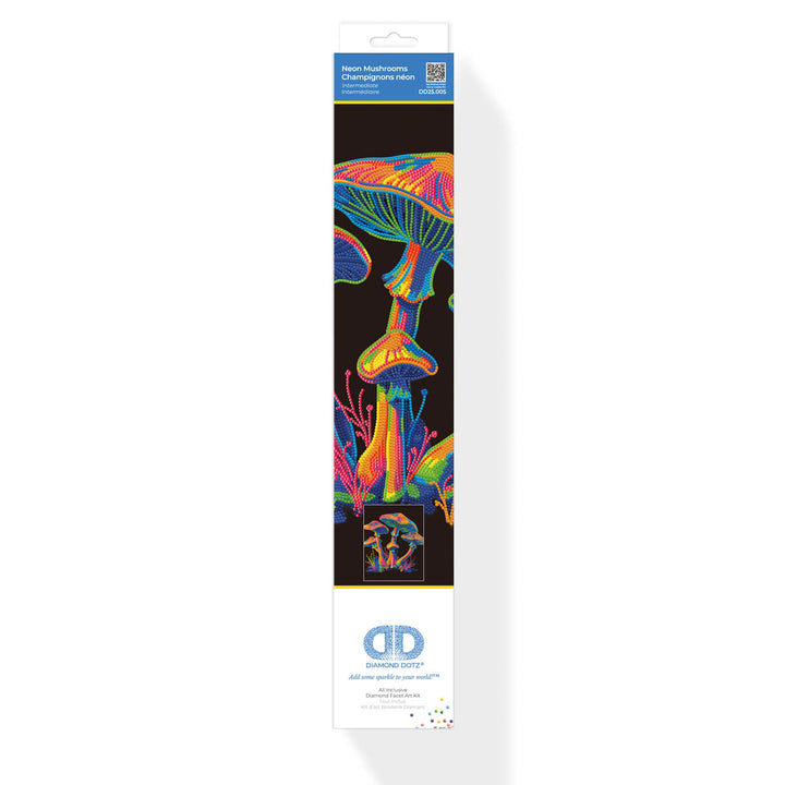 Diamond Dotz Neon Mushrooms - 17.99 x 13.98 in