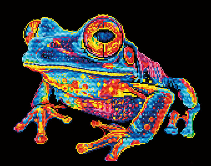 Diamond Dotz Neon Tree Frog - 13.98 x 17.99 in