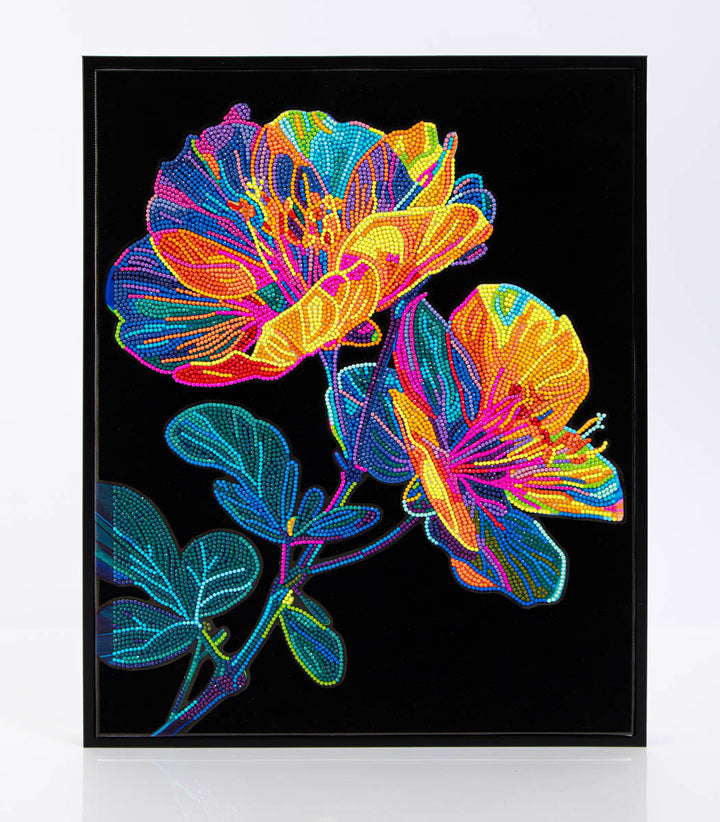 Diamond Dotz Neon Floral - 17.99 x 13.98 in