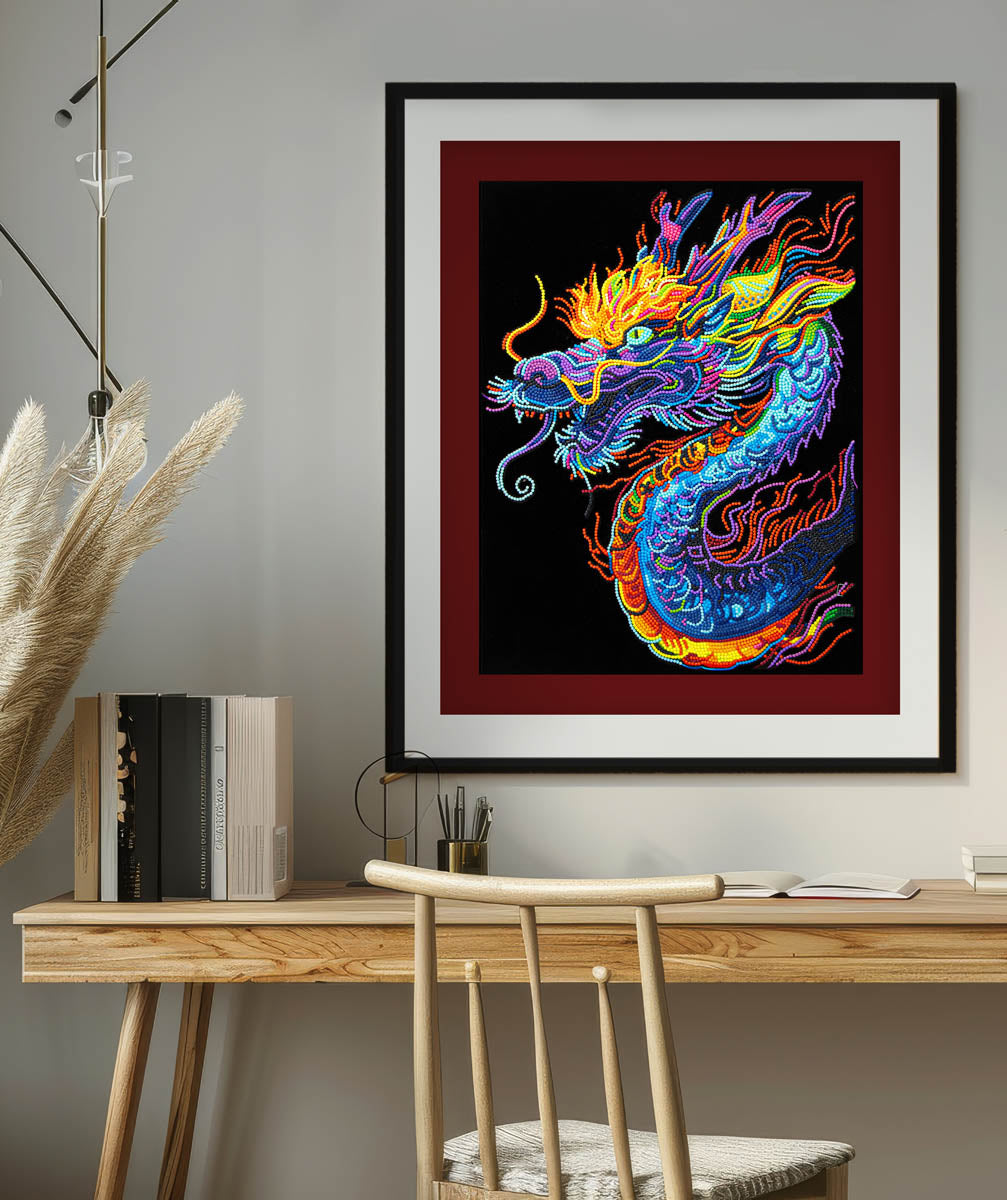 Diamond Dotz Neon Dragon - 17.99 x 13.98 in