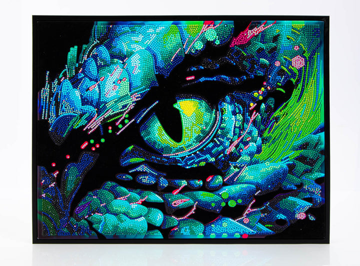 Diamond Dotz Neon Dragon Eye - 13.98 x 17.99 in