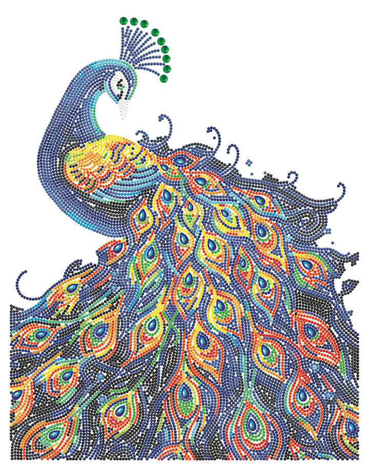 Diamond Dotz Neon Peacock - 17.99 x 13.98 in