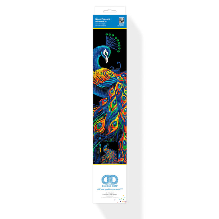 Diamond Dotz Neon Peacock - 17.99 x 13.98 in