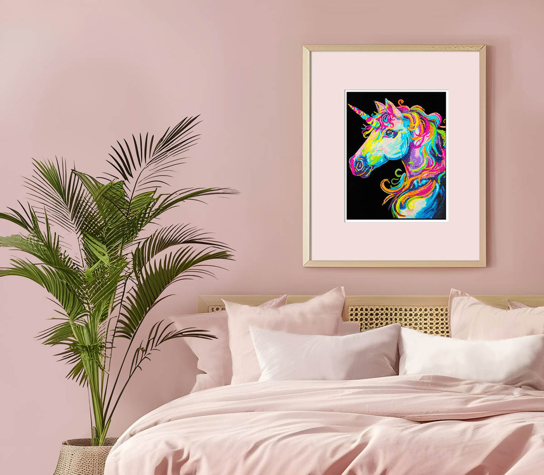 Diamond Dotz Neon Unicorn - 17.99 x 13.98 in