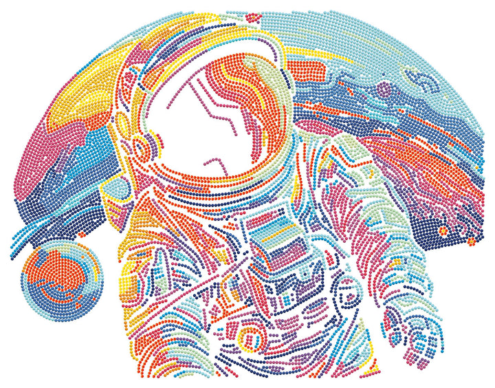 Diamond Dotz Neon Astronaut - 13.98 x 17.99 in