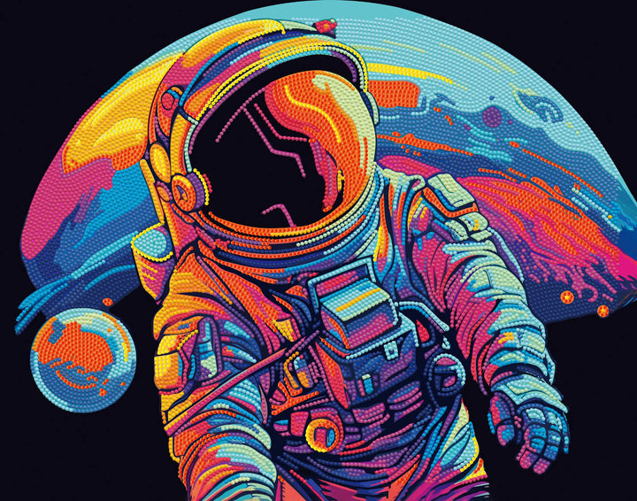Diamond Dotz Neon Astronaut - 13.98 x 17.99 in