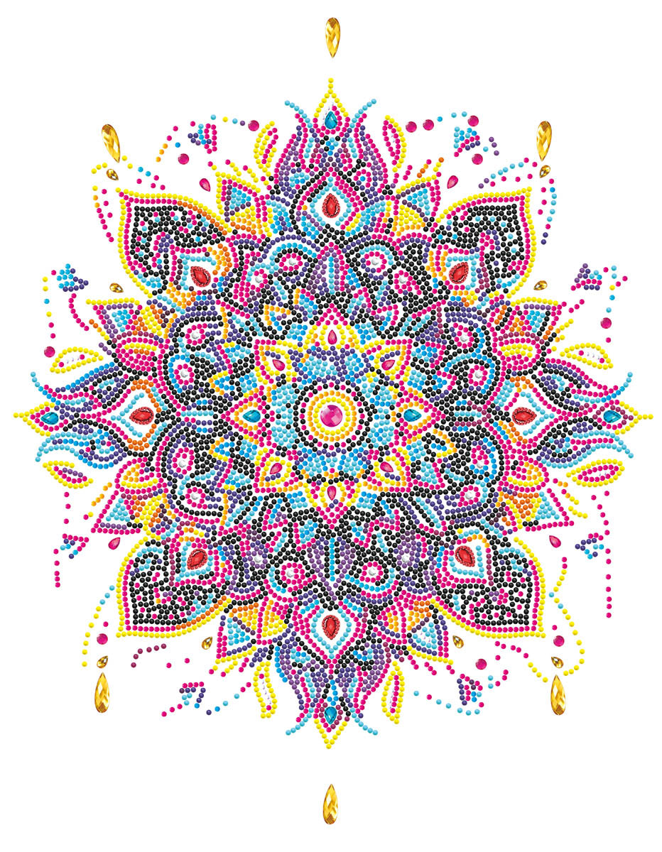 Diamond Dotz Neon Mandala - 17.99 x 13.98 in