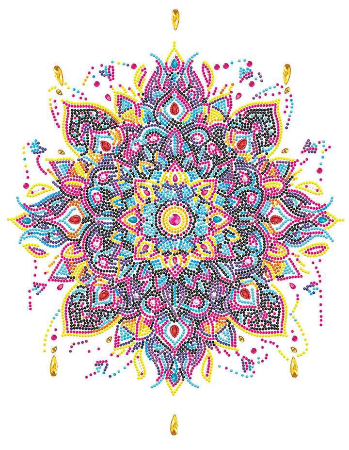 Diamond Dotz Neon Mandala - 17.99 x 13.98 in