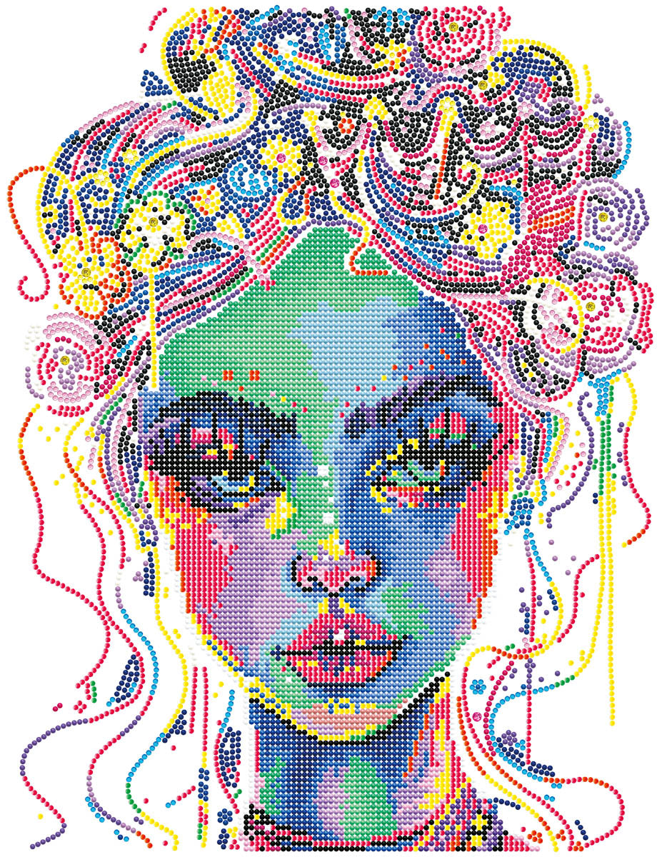 Diamond Dotz Neon Electric Beauty - 17.99 x 13.98 in