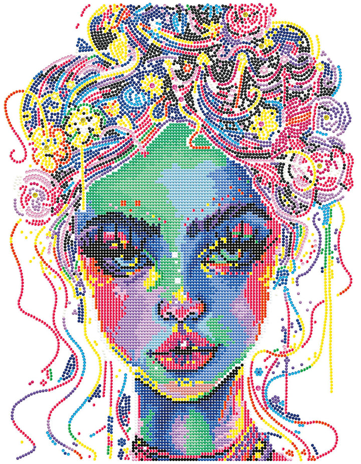 Diamond Dotz Neon Electric Beauty - 17.99 x 13.98 in