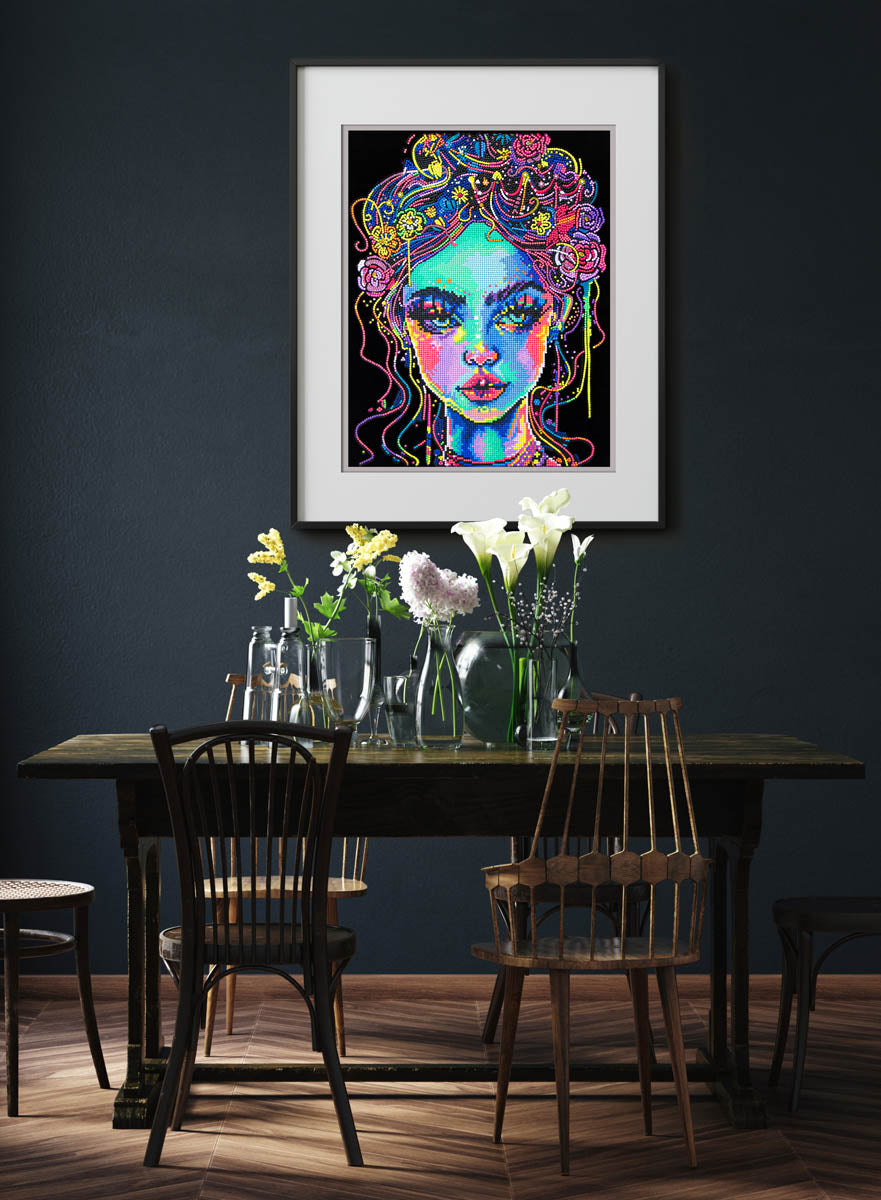 Diamond Dotz Neon Electric Beauty - 17.99 x 13.98 in