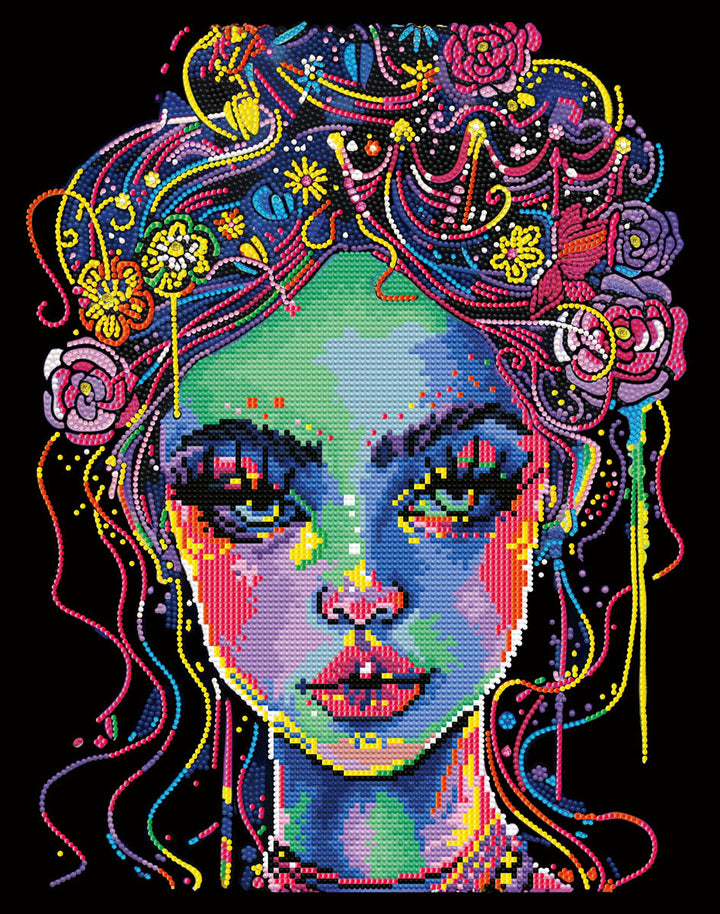 Diamond Dotz Neon Electric Beauty - 17.99 x 13.98 in