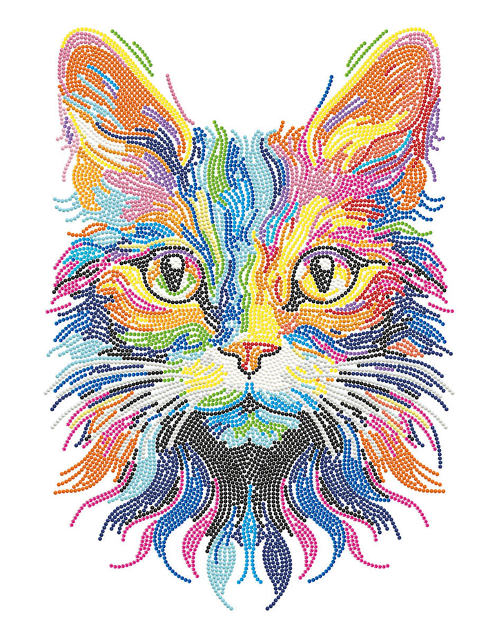 Diamond Dotz Neon Cat - 17.99 x 13.98 in