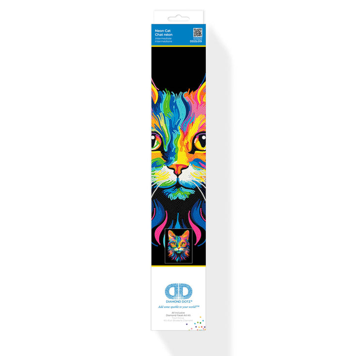 Diamond Dotz Neon Cat - 17.99 x 13.98 in