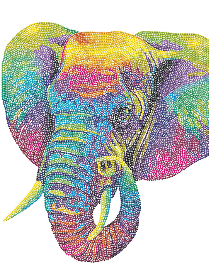 Diamond Dotz Neon Elephant - 17.99 x 13.98 in