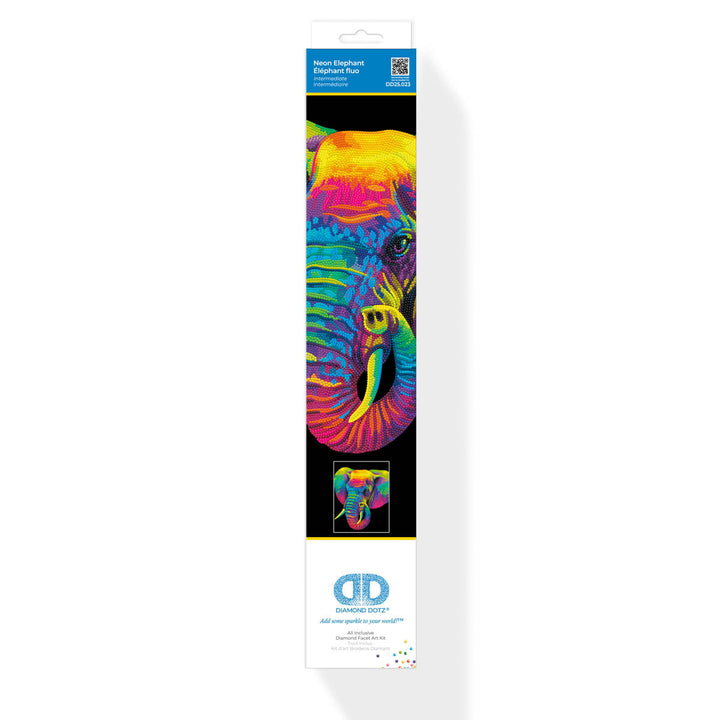 Diamond Dotz Neon Elephant - 17.99 x 13.98 in