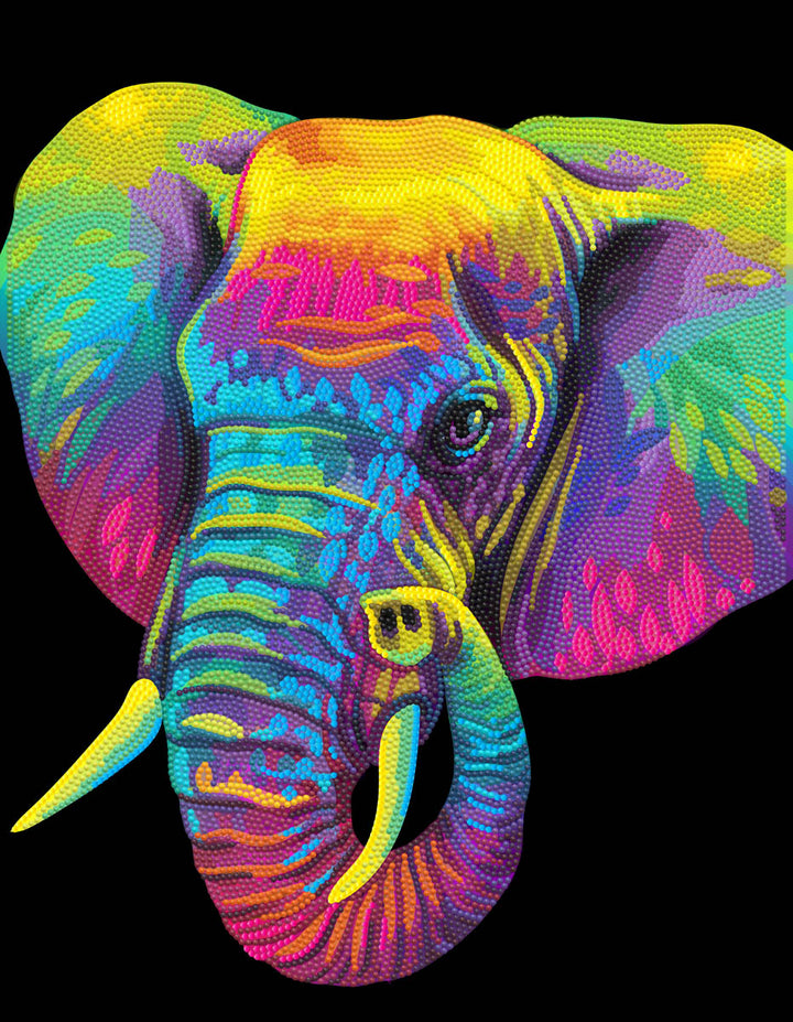 Diamond Dotz Neon Elephant - 17.99 x 13.98 in