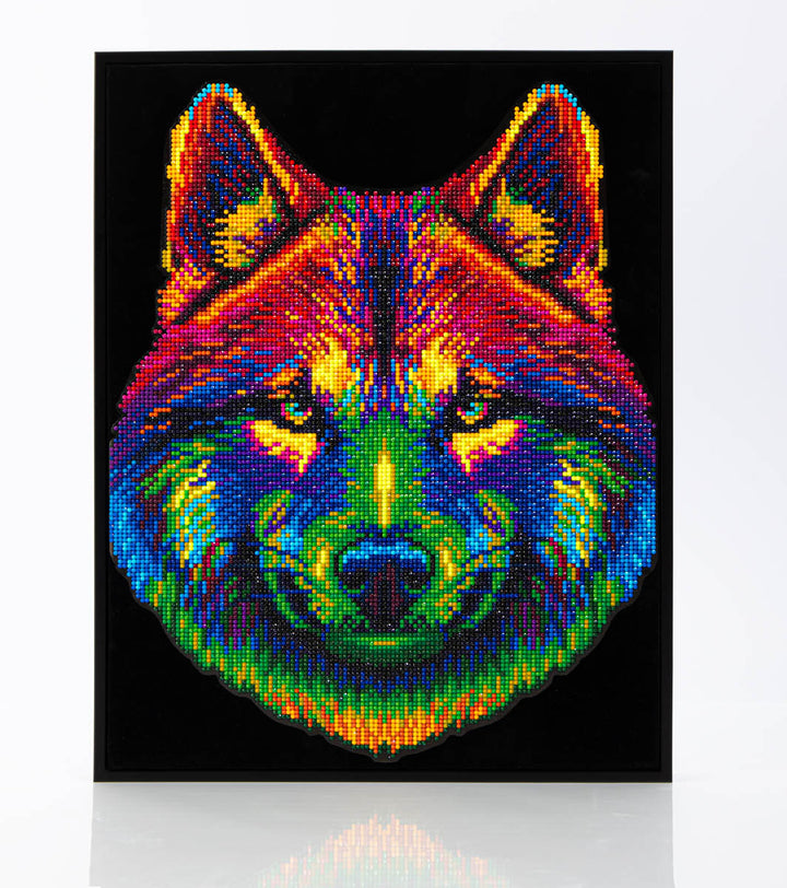 Diamond Dotz Neon Wolf - 17.99 x 13.98 in
