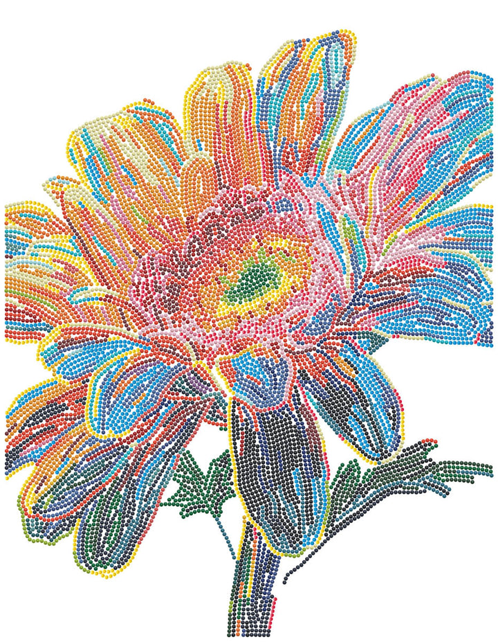Diamond Dotz Neon Gerbera - 17.99 x 13.98 in