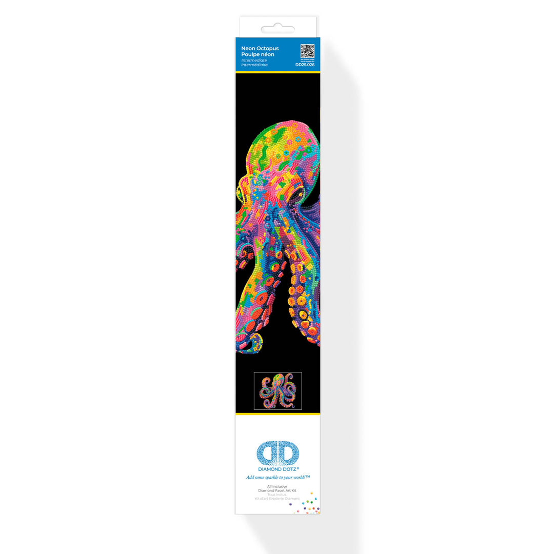 Diamond Dotz Neon Octopus - 13.98 x 17.99 in