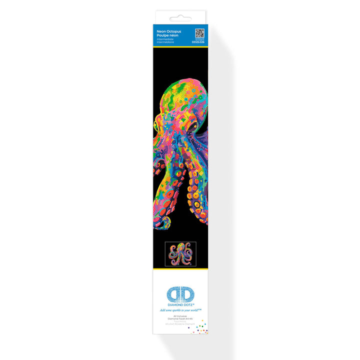 Diamond Dotz Neon Octopus - 13.98 x 17.99 in