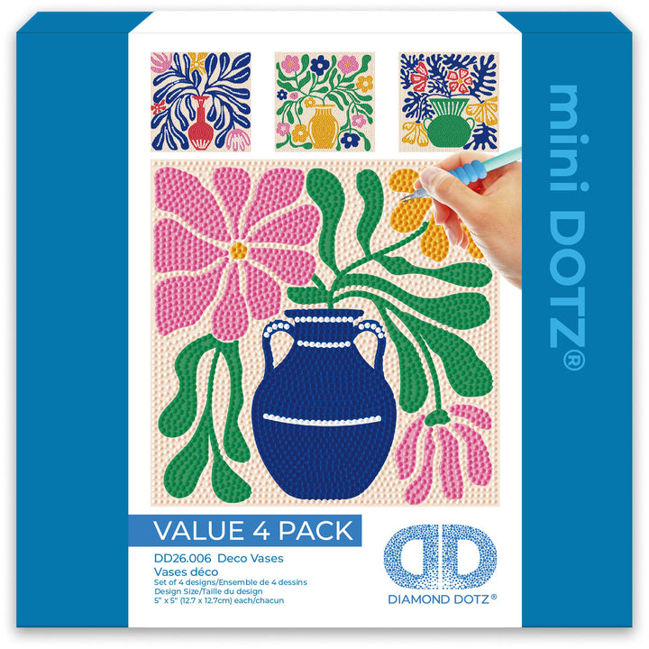 Diamond Dotz Deco Vases - 5 x 5 in