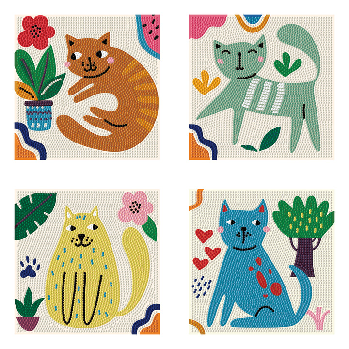 Diamond Dotz Mini Dotz I Love Cats - 5.0" x 5.0"