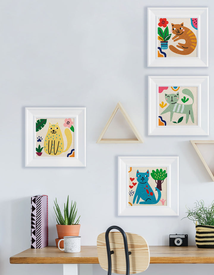 Diamond Dotz I Love Cats - 5 x 5 in (Set of 4)