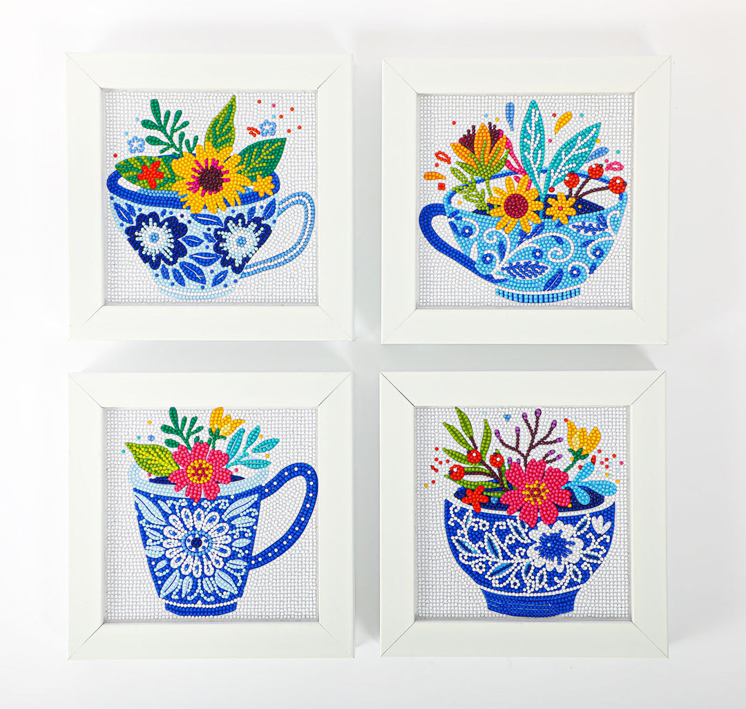 Diamond Dotz Teatime Posies - 5 x 5 in