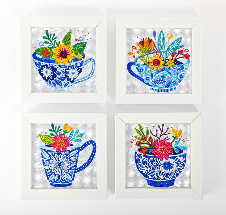 Diamond Dotz Teatime Posies - 5 x 5 in
