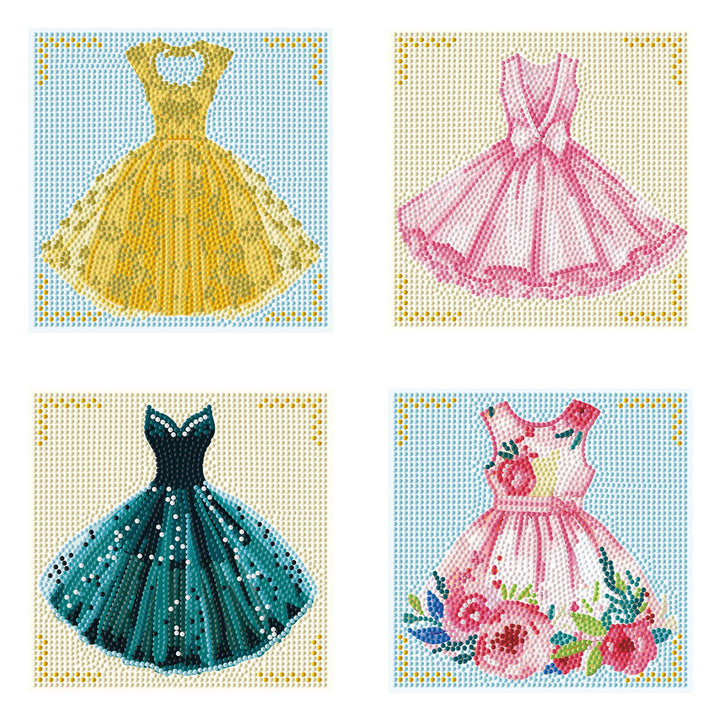 Diamond Dotz Mini Dotz Party Dresses Diamond Painting - 5.0" x 5.0"
