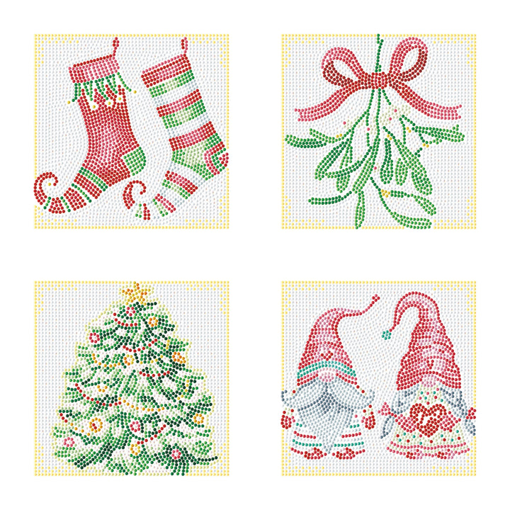 Diamond Dotz Christmas Joy - 5.00 x 5.00 in (Set of 4)
