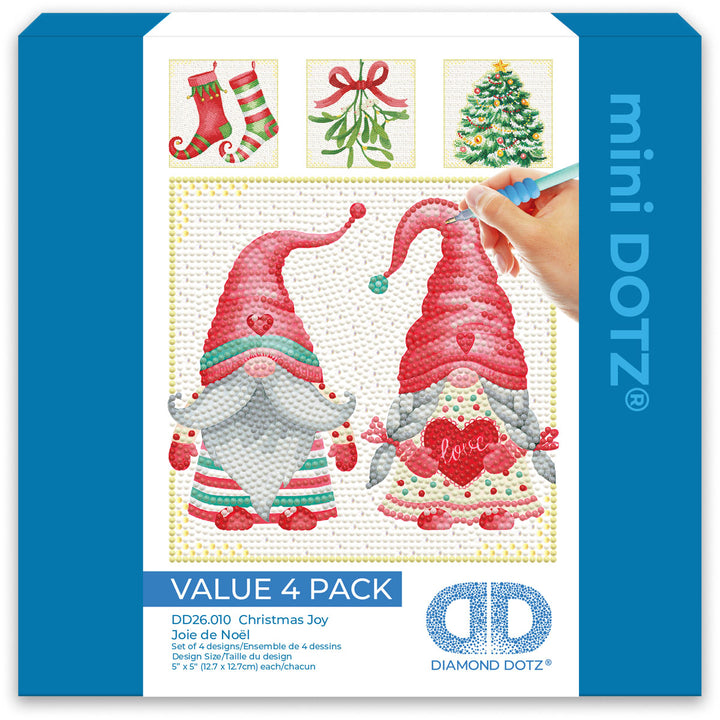 Diamond Dotz Christmas Joy - 5.00 x 5.00 in (Set of 4)