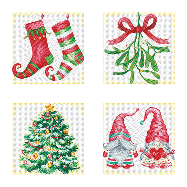 Diamond Dotz Christmas Joy - 5.00 x 5.00 in (Set of 4)