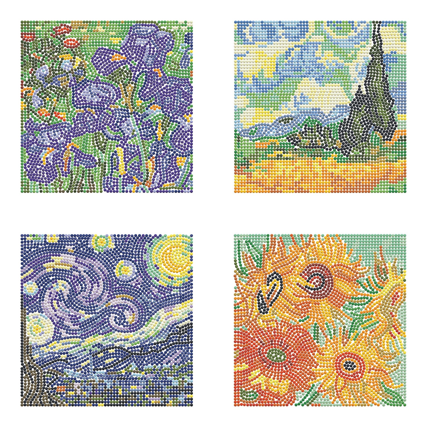 Mini Dotz Van Gogh Quartet Diamond Painting Kit | Diamond Dotz