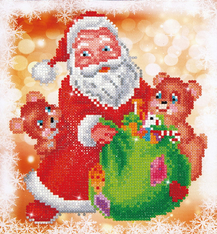 Diamond Dotz Santa & Teddies - 9.8 x 9 in