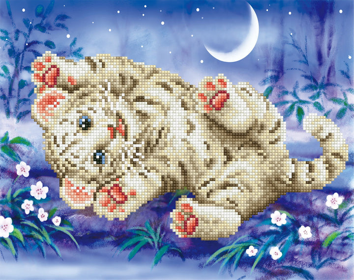 Diamond Dotz Baby Tiger Roly Poly - 14 x 11 in