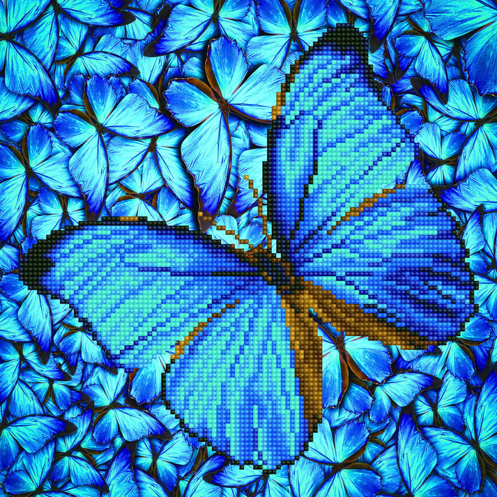 Diamond Dotz Flutter By Blue - 12 x 12 in