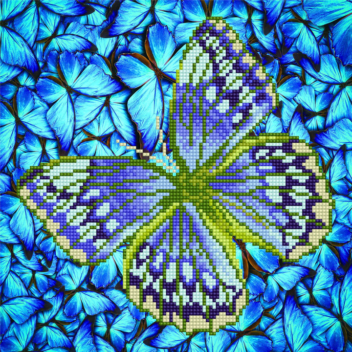 Diamond Dotz Flutterby Silver - 12 x 12 in